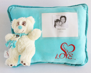 Bleu personalized pillow Surrounded By Love