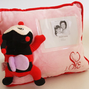 LoveBug personalized pillow Surrounded By Love