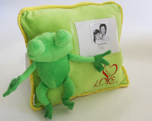 Ribbit personalized pillow Surrounded By Love