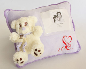 Snowflake personalized pillow Surrounded By Love