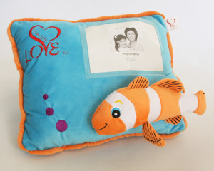 Bubbles personalized pillow Surrounded By Love