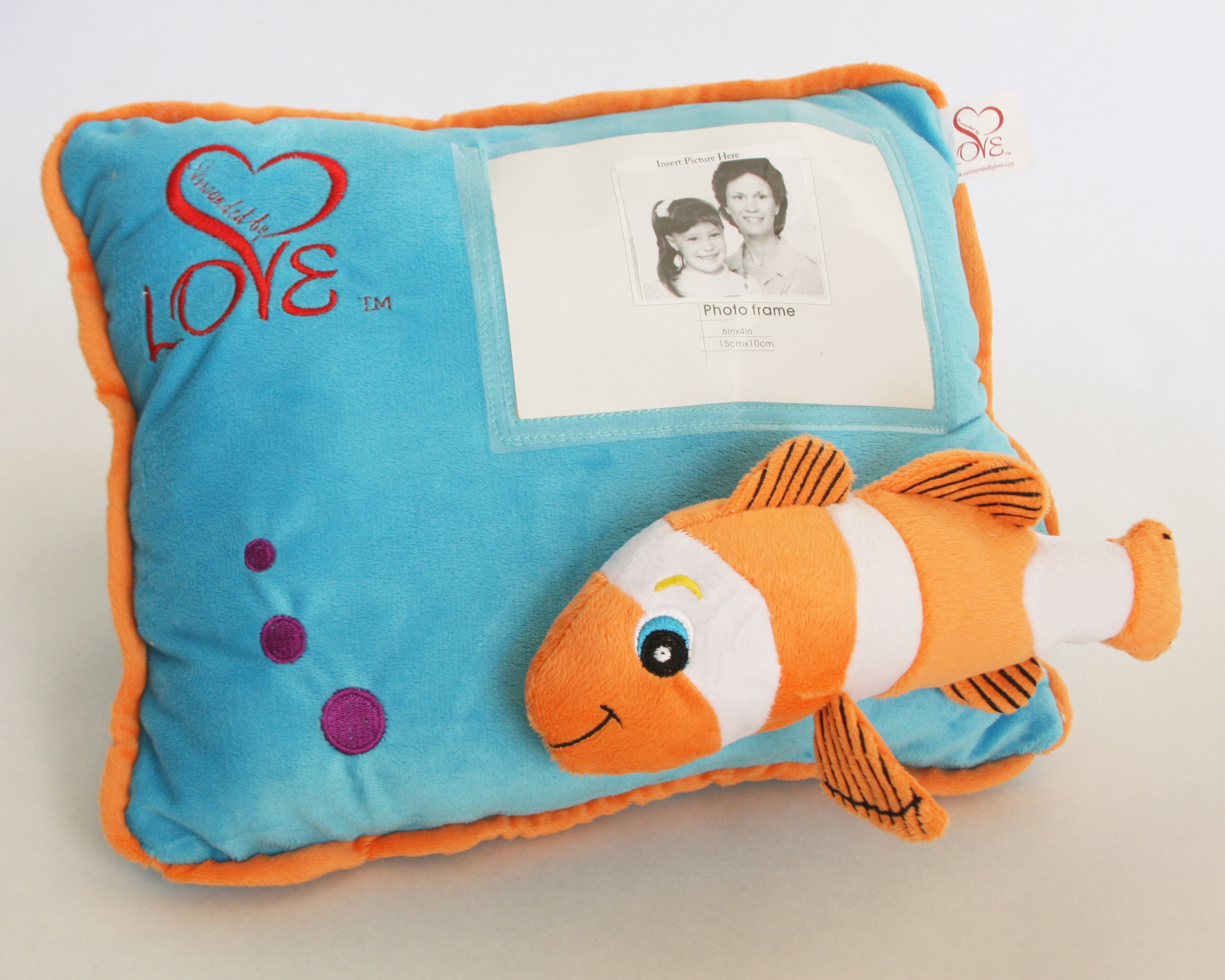 Bubbles personalized pillow Surrounded By Love